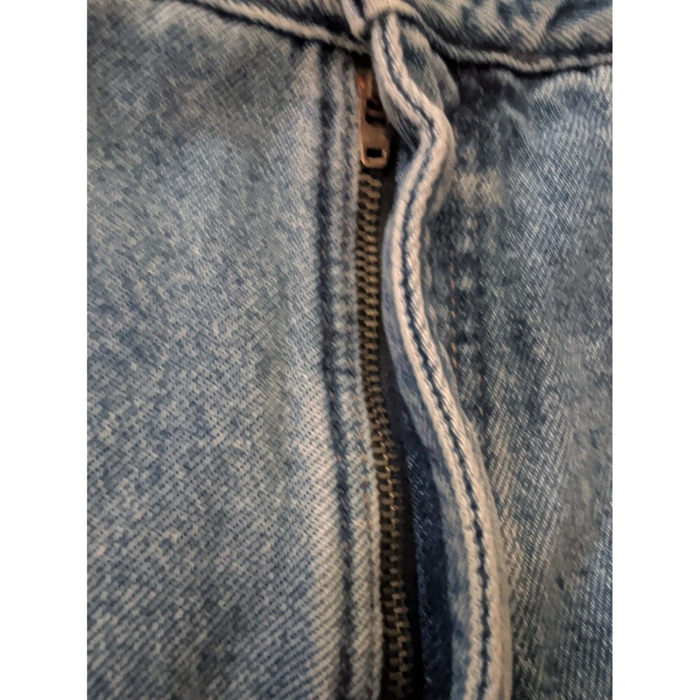 LL Bean Relaxed Fit Flannel Lined Blue Jeans Mens Size 35X30 GUC - Picture 6 of 12